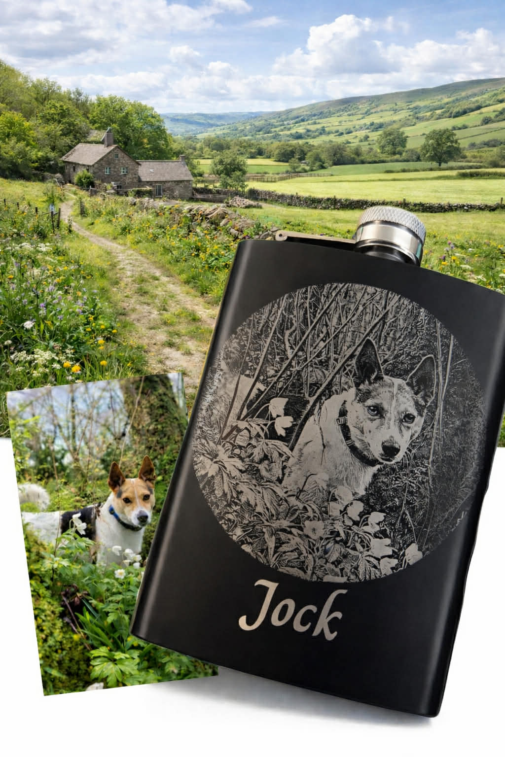 Hip Flask Stainless Steel Laser Engraved