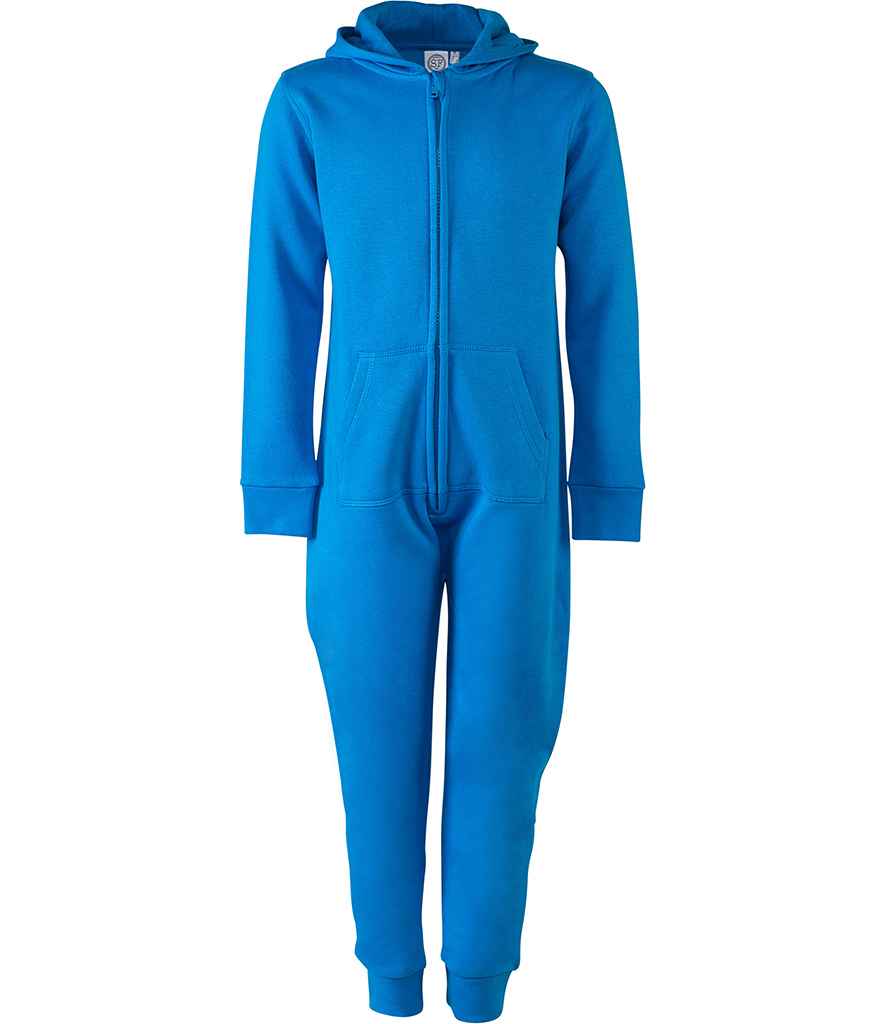 Saphire blue embroidered onesie
