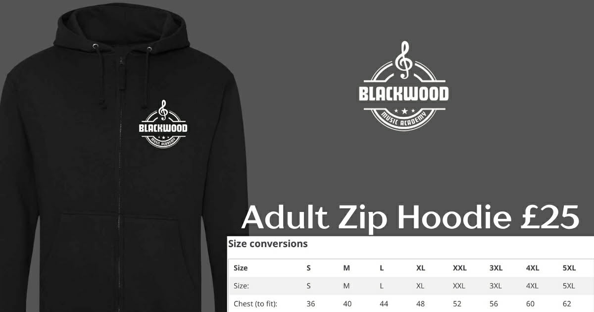 Blackwood Adult Zip Front Hoodies