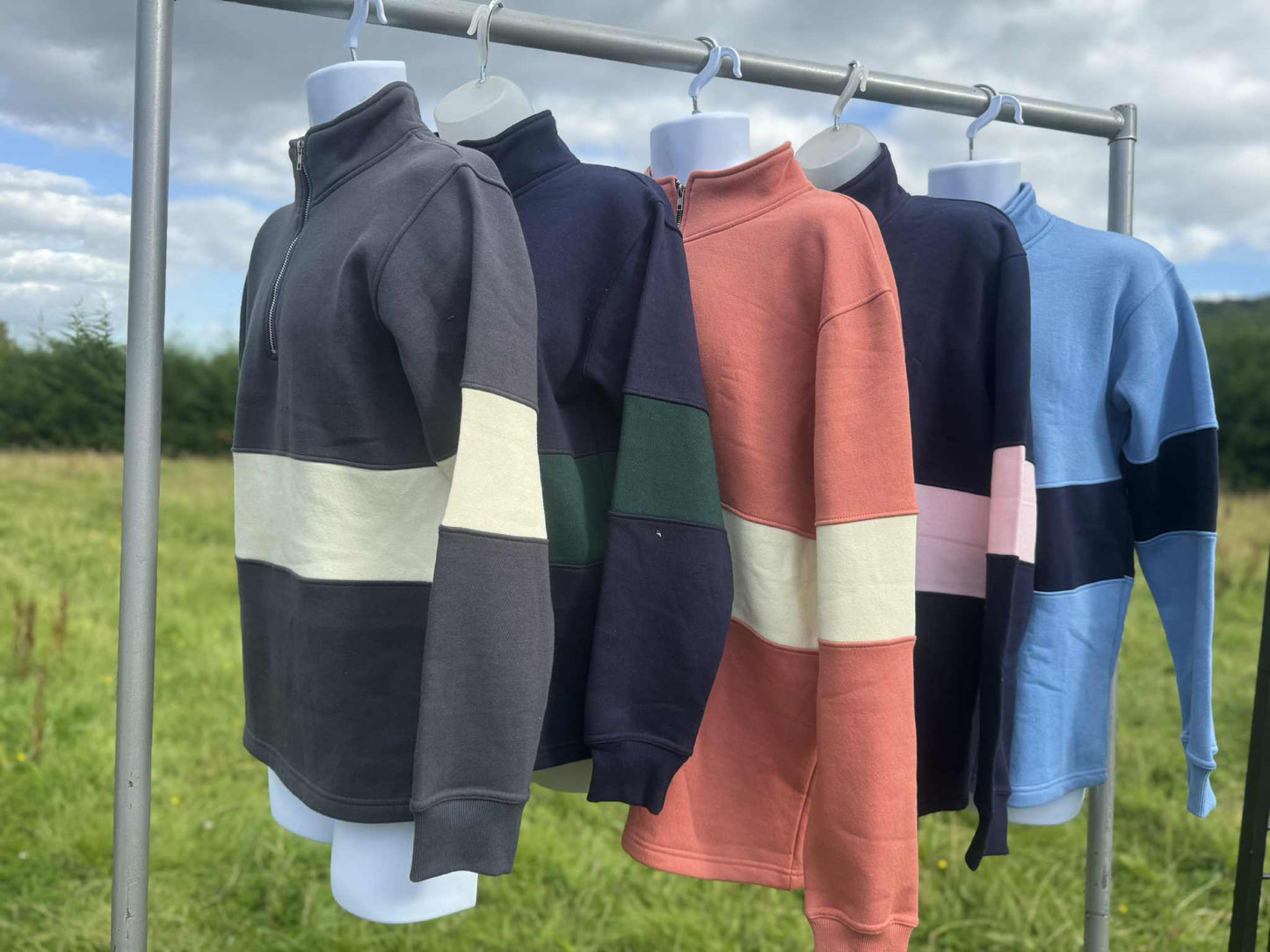 SWEATERS Quarter Zip with Body Band