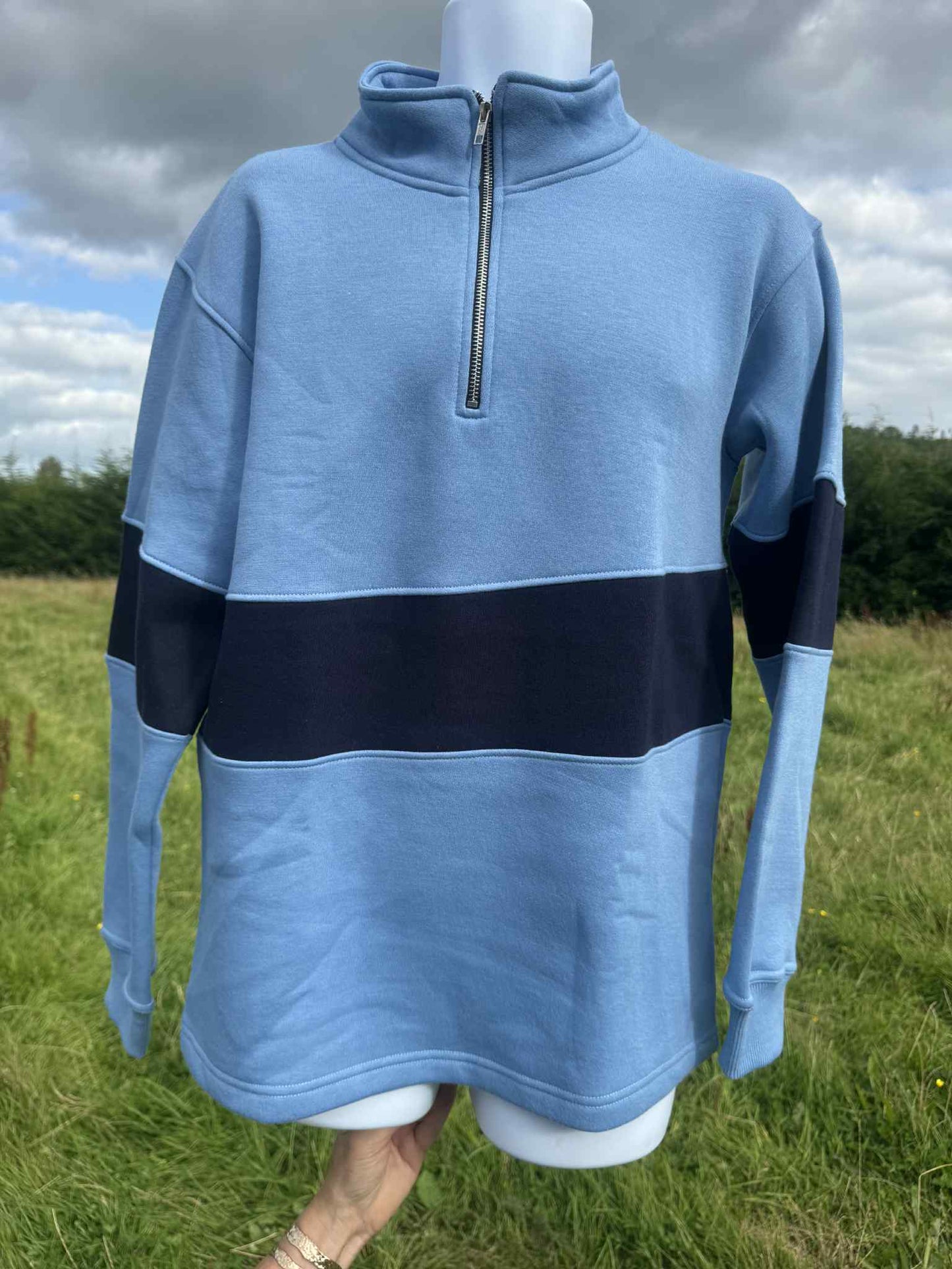 SWEATERS Quarter Zip with Body Band