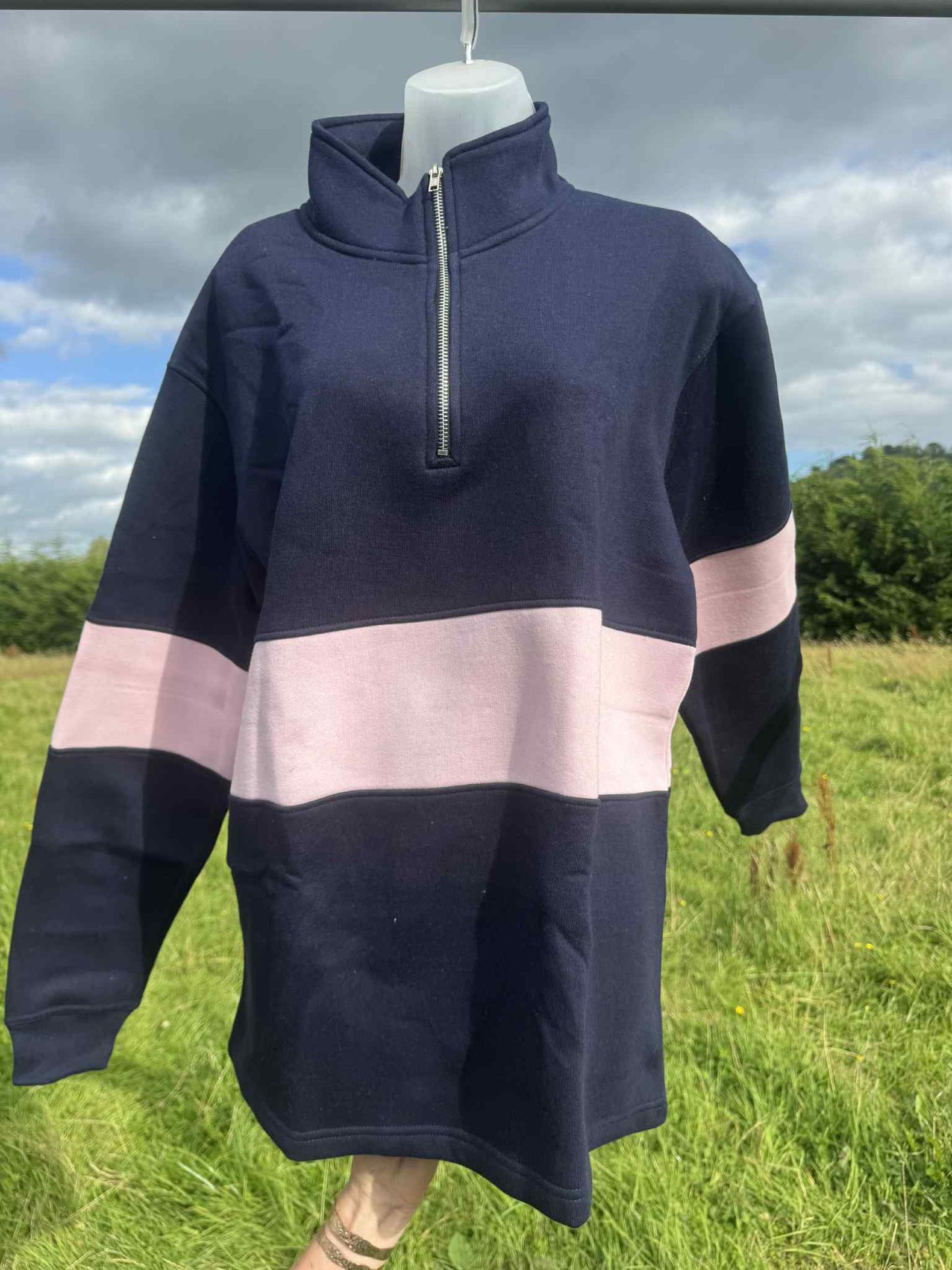 SWEATERS Quarter Zip with Body Band