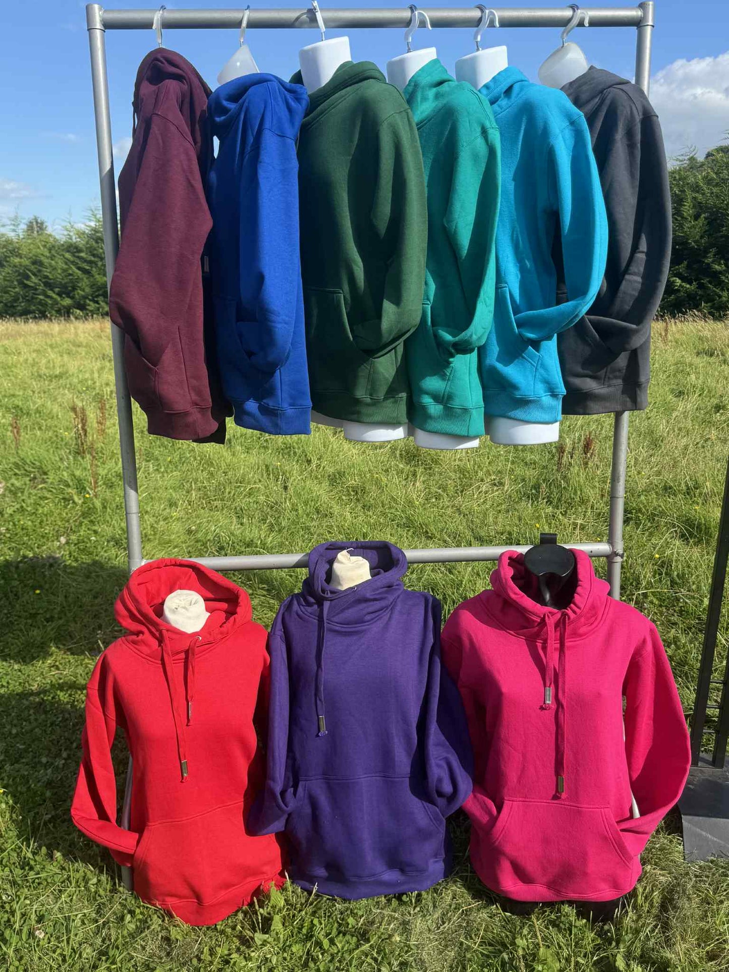 CROSS NECK HOODIE