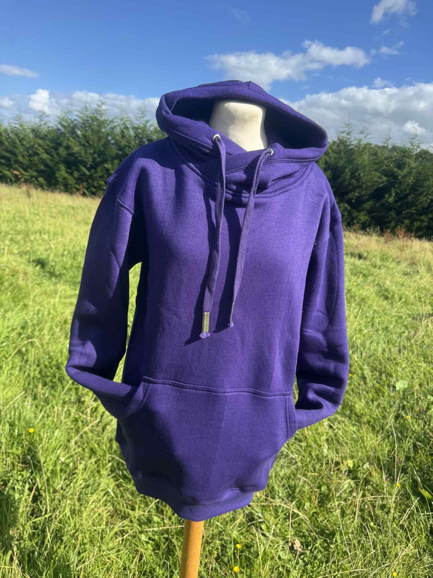 CROSS NECK HOODIE