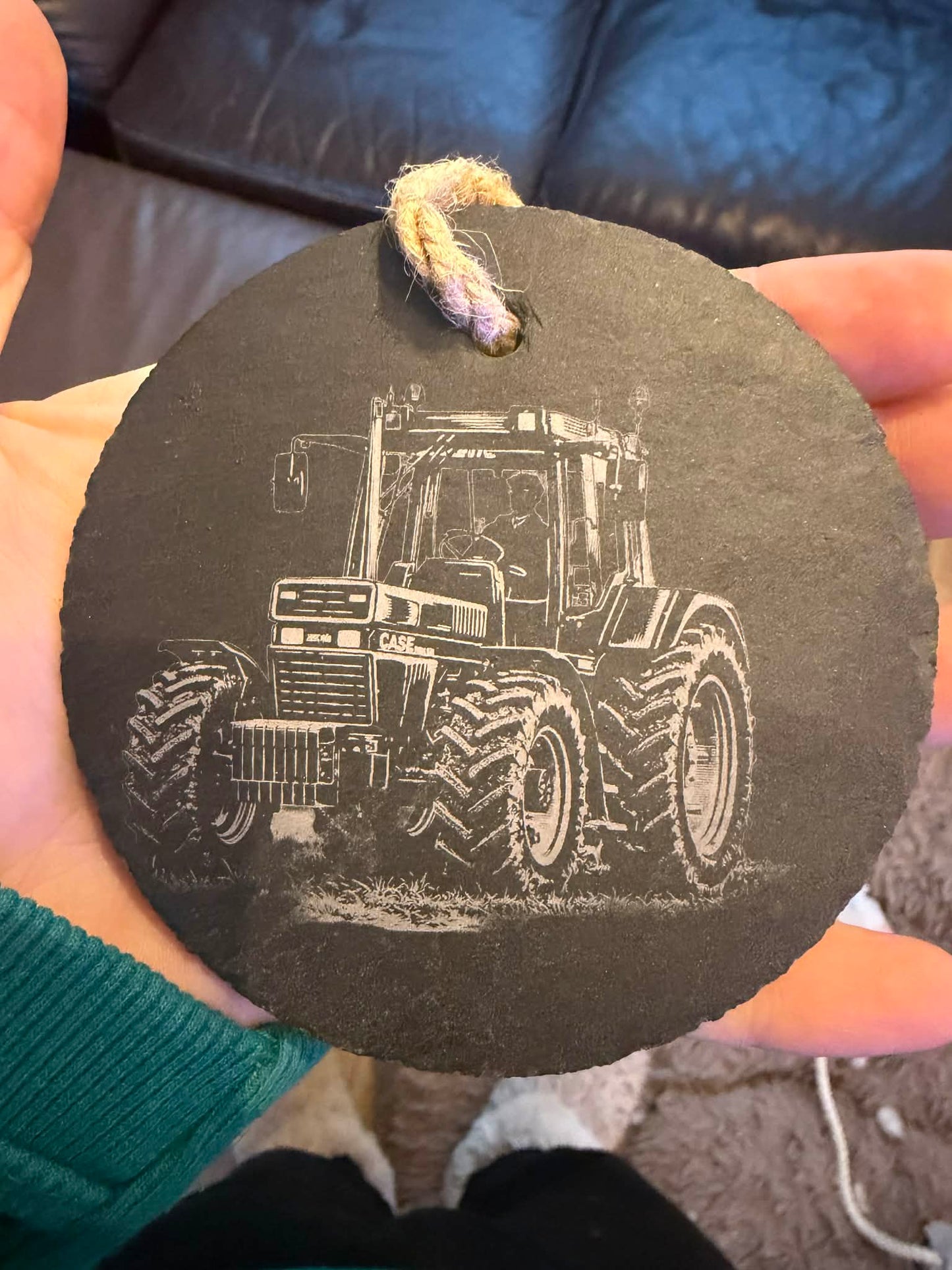 Hanging Slate Ornaments Laser Engraved
