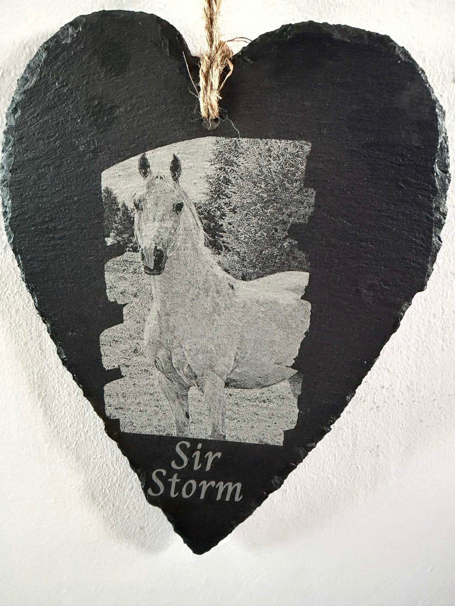 Hanging Slate Ornaments Laser Engraved