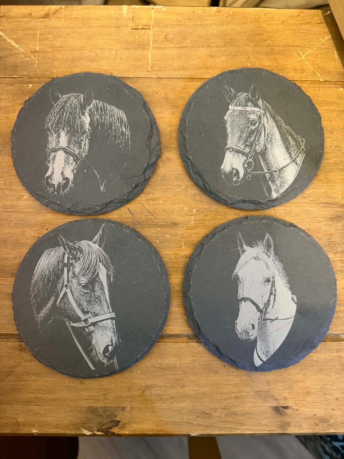 Laser Engraved Slate Coasters and Placemats