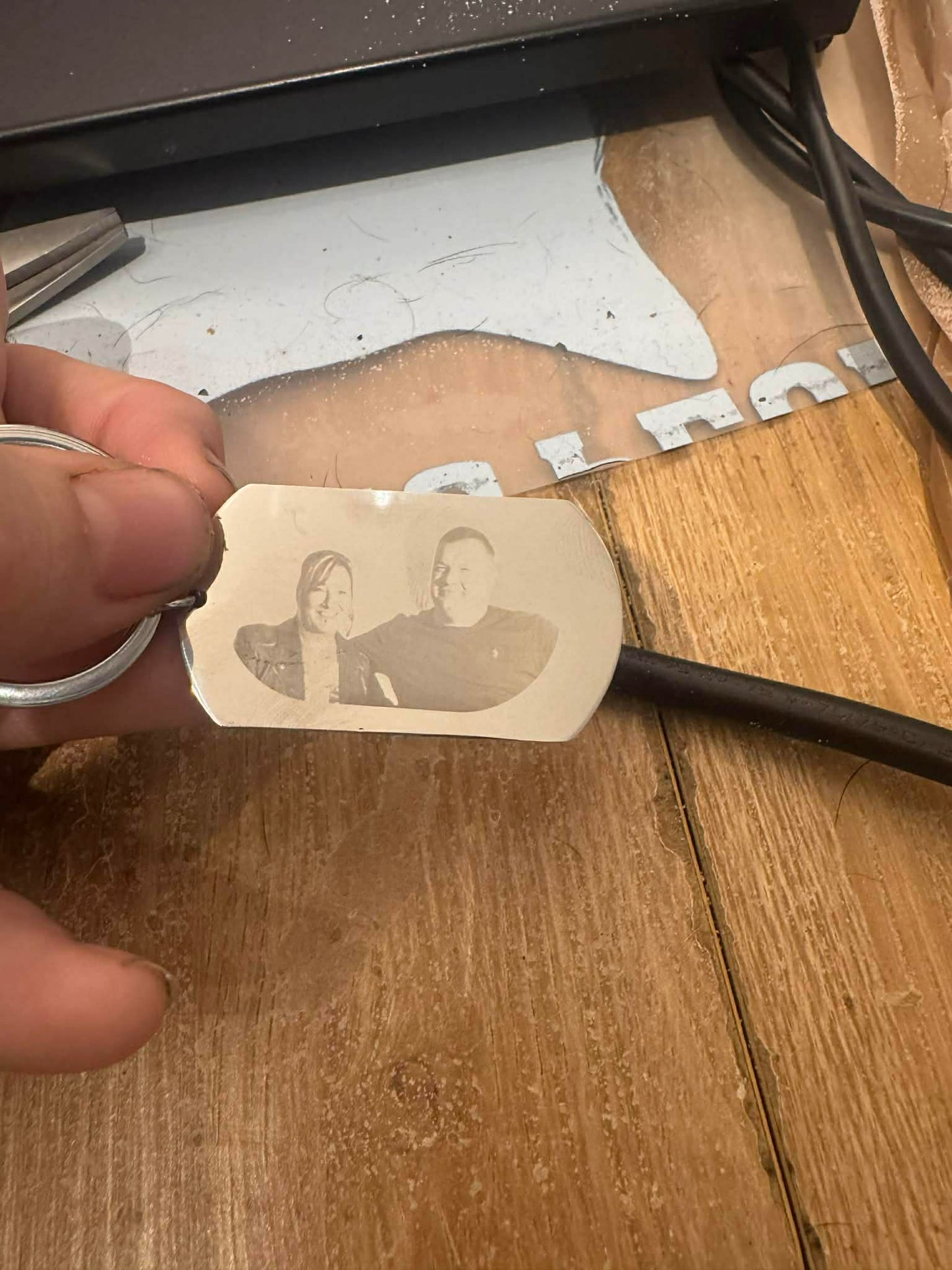 Photo Keyrings Laser Engraved