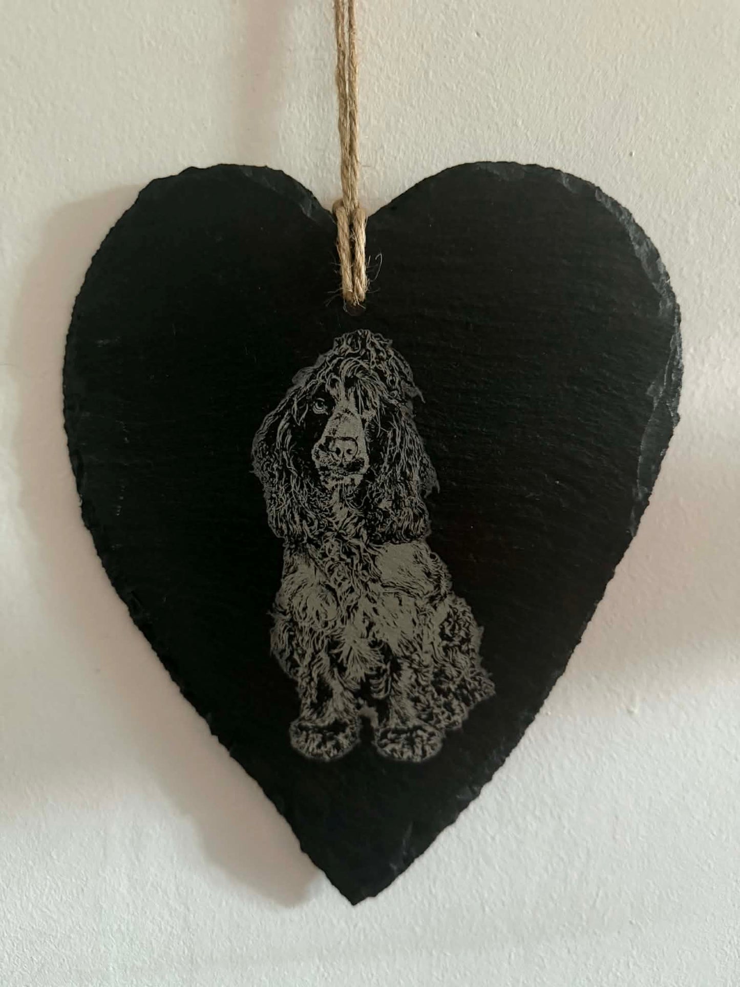 Hanging Slate Ornaments Laser Engraved