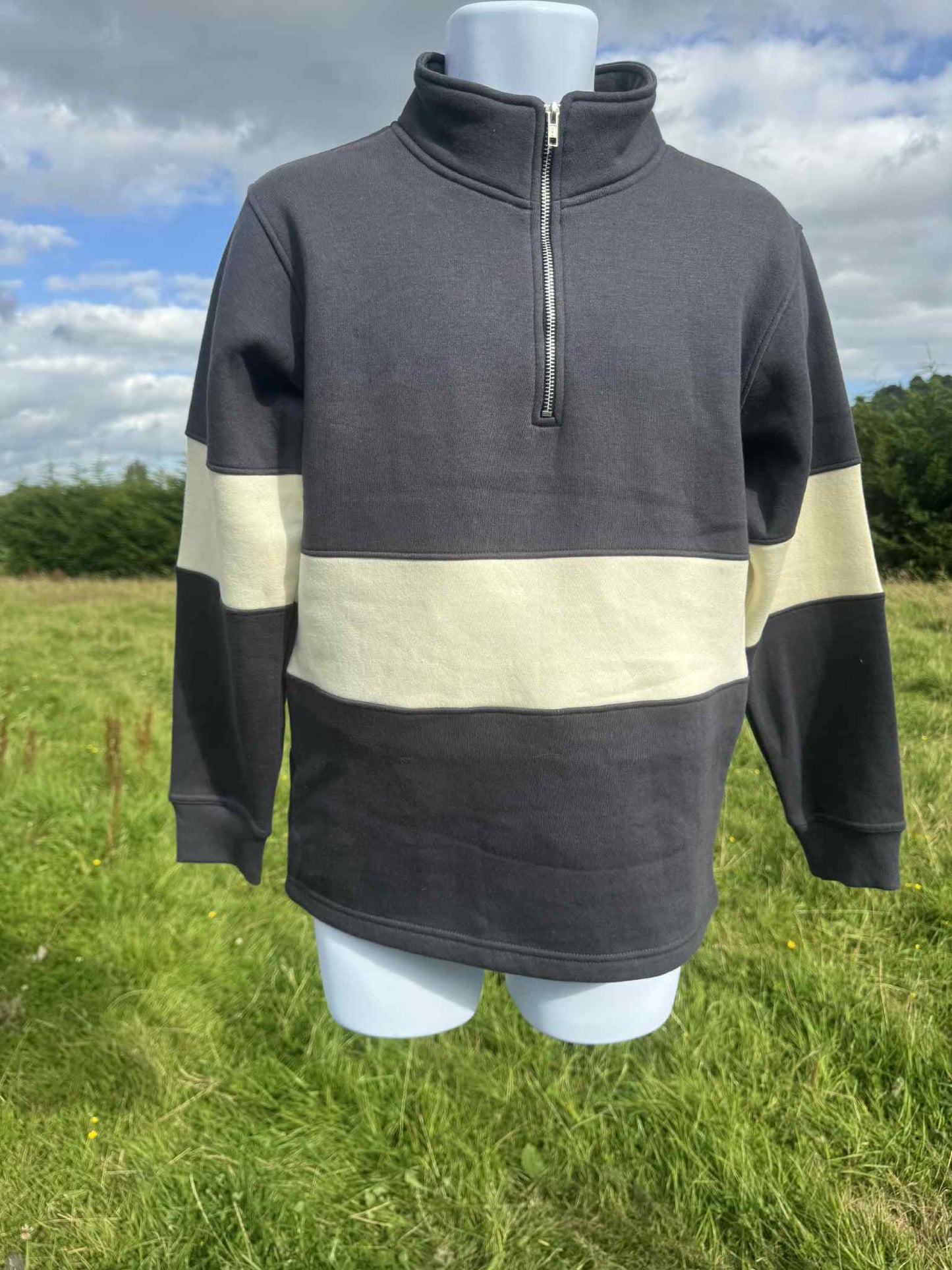 SWEATERS Quarter Zip with Body Band