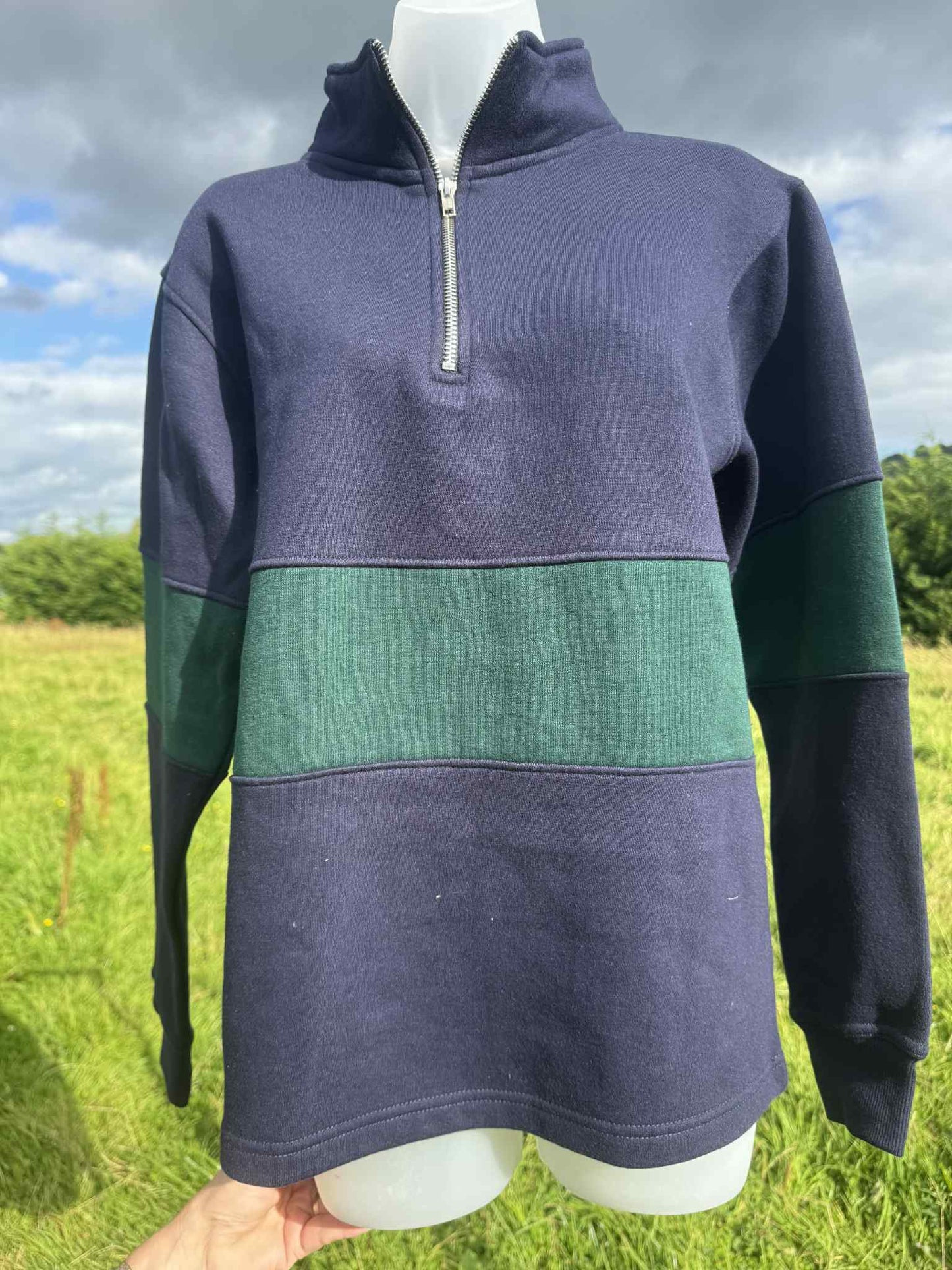 SWEATERS Quarter Zip with Body Band