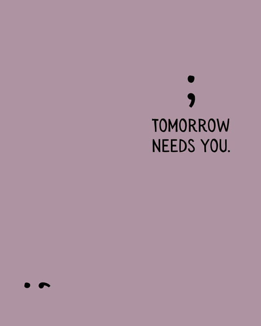 ;Tomorrow Needs You printed Hoodie