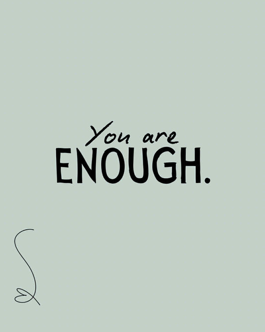 You Are Enough printed Hoodie