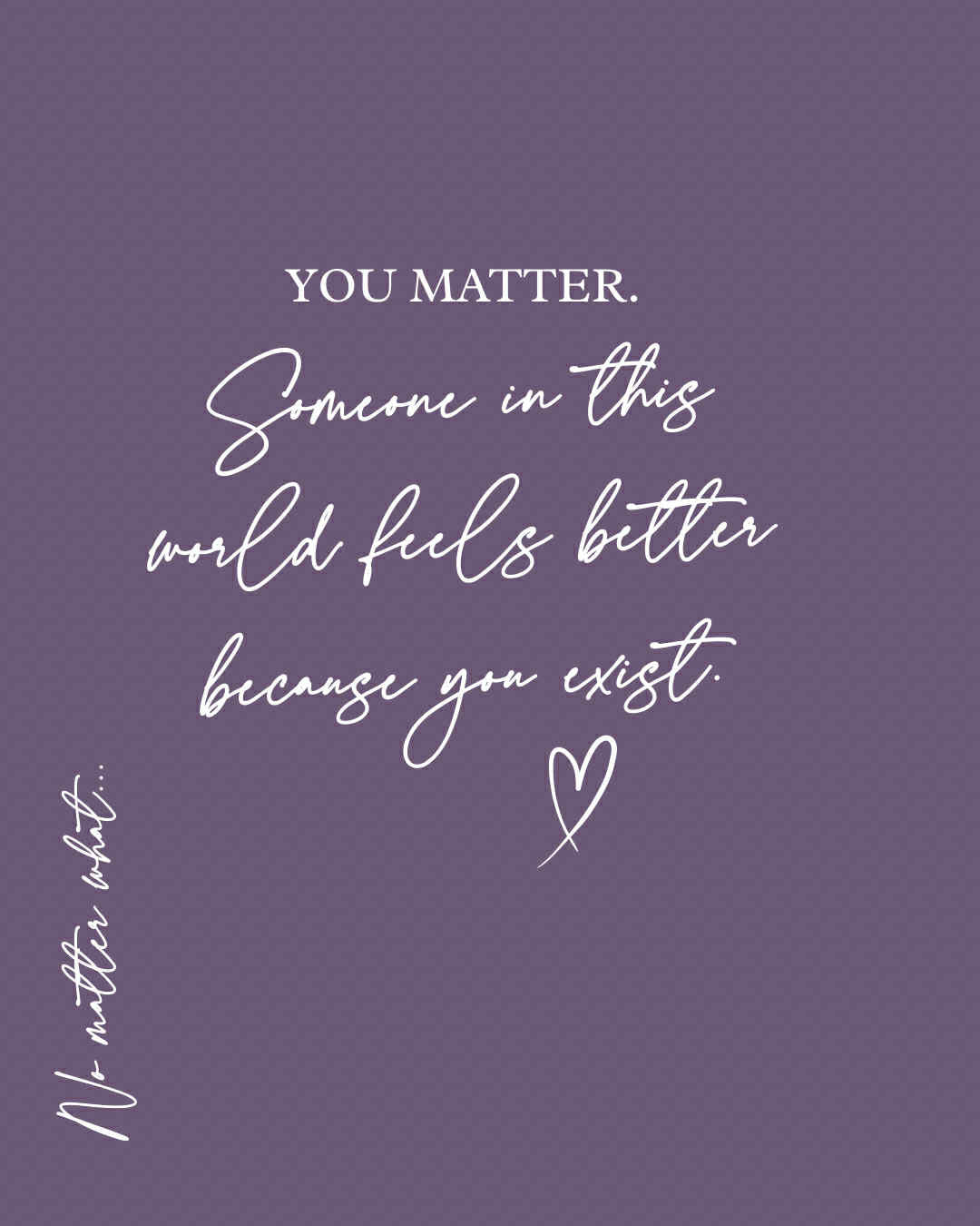 You Matter Someone  In This World Feels Better printed Hoodie