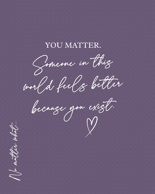 You Matter Someone  In This World Feels Better printed Hoodie